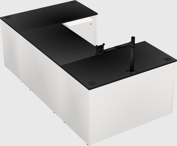 U-shaped desk