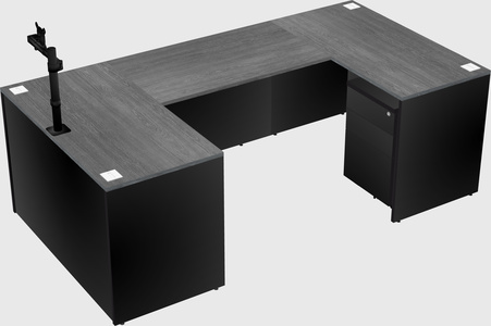 U-shaped desk