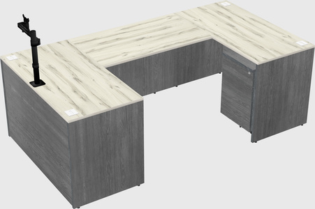 U-shaped desk
