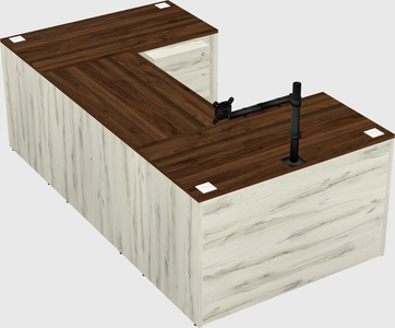 U-shaped desk