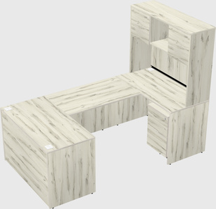 U-shaped desk