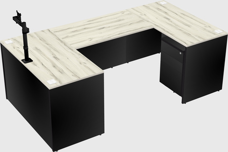 U-shaped desk