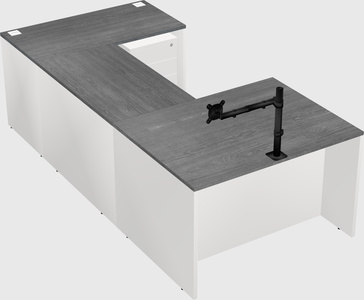 U-shaped desk