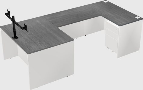 U-shaped desk