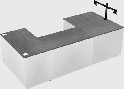 U-shaped desk