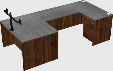 U-shaped desk