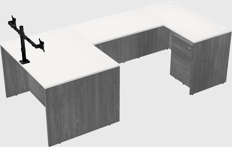 U-shaped desk