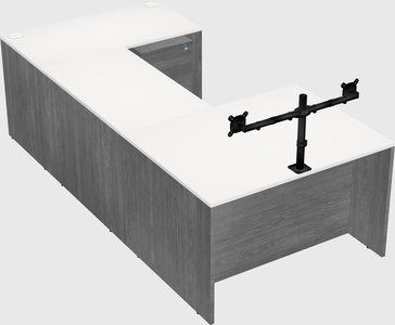 U-shaped desk