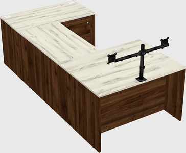 U-shaped desk