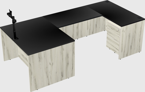 U-shaped desk