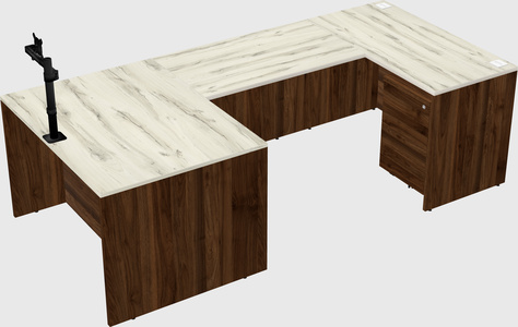 U-shaped desk