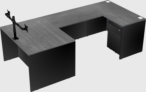 U-shaped desk