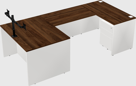 U-shaped desk