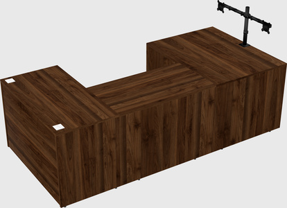 U-shaped desk