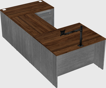 U-shaped desk