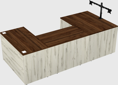 U-shaped desk