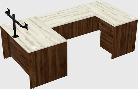 U-shaped desk