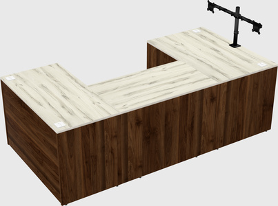 U-shaped desk