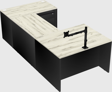 U-shaped desk