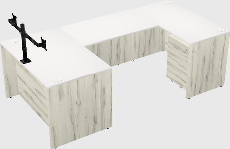 U-shaped desk