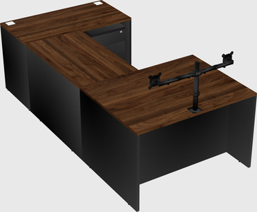 U-shaped desk