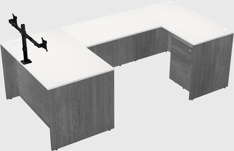 U-shaped desk