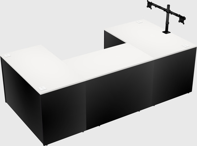 U-shaped desk