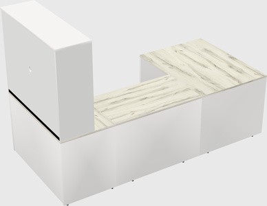 U-shaped desk