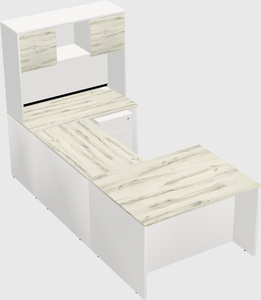 U-shaped desk