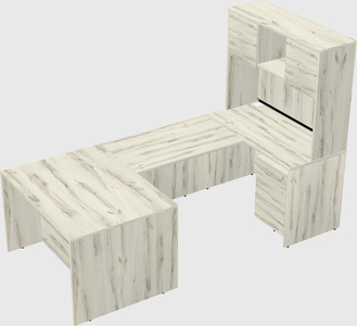 U-shaped desk