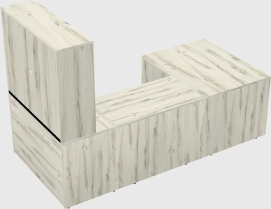 U-shaped desk