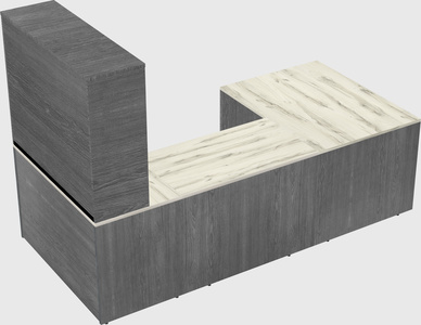 U-shaped desk
