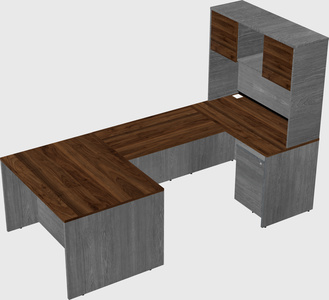 U-shaped desk