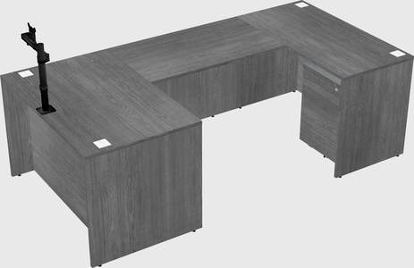 U-shaped desk