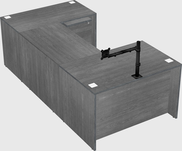 U-shaped desk