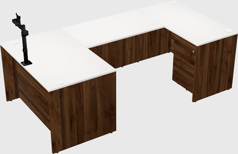 U-shaped desk