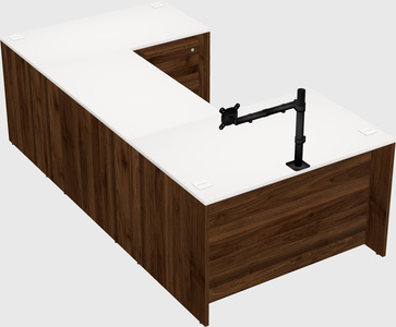 U-shaped desk