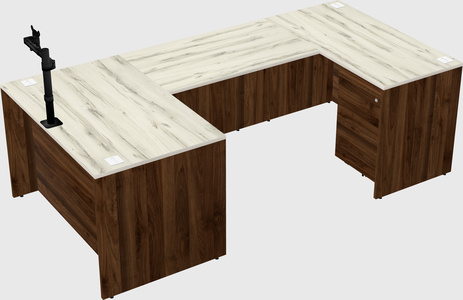U-shaped desk