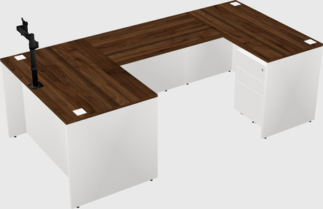 U-shaped desk