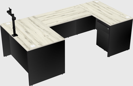 U-shaped desk