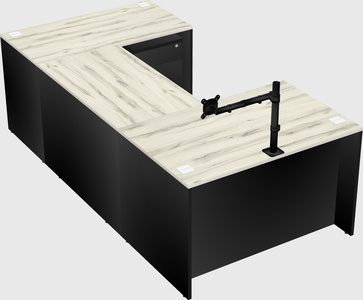 U-shaped desk