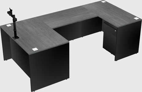 U-shaped desk