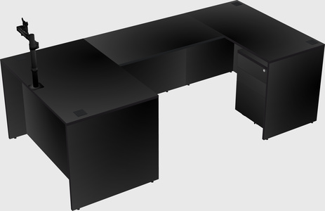 U-shaped desk