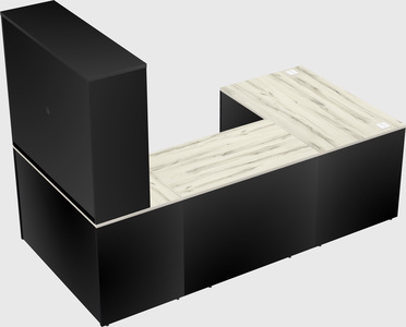 U-shaped desk