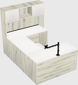 U-shaped desk