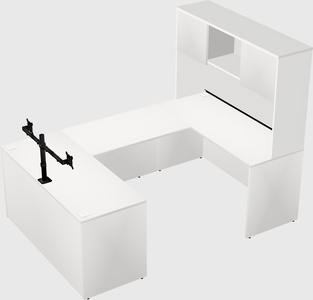 U-shaped desk