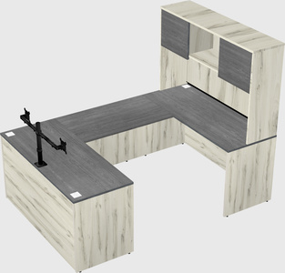U-shaped desk