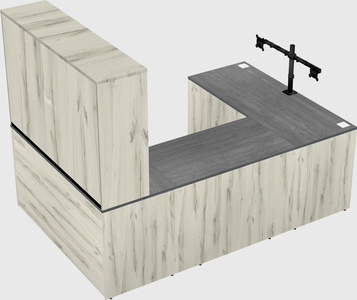 U-shaped desk