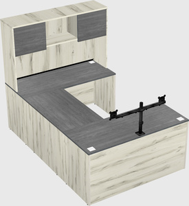 U-shaped desk