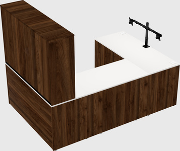 U-shaped desk
